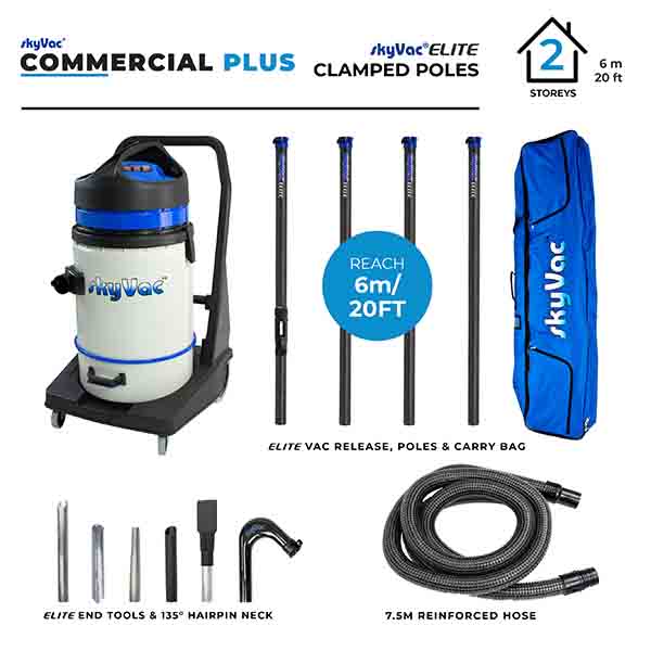 SkyVac Commercial 75 PLUS -with Elite Poles
